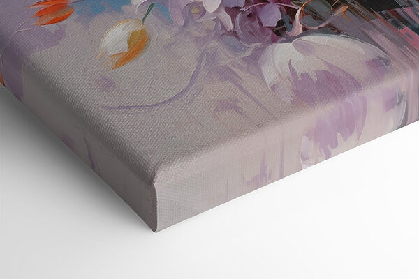 Painting of flowers on a white background