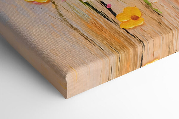 Painting of flowers on a wall
