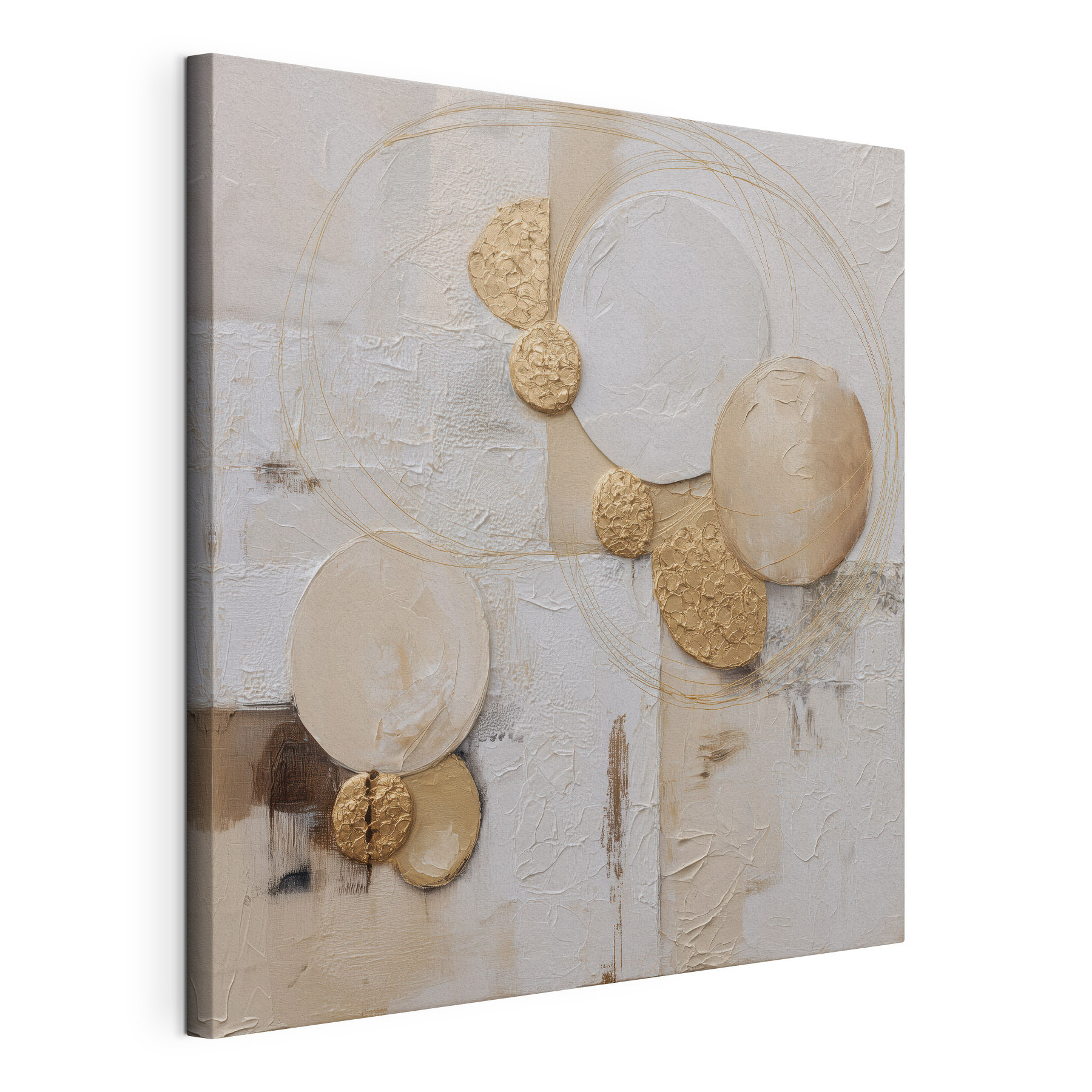 Abstract forms in soft earth tones