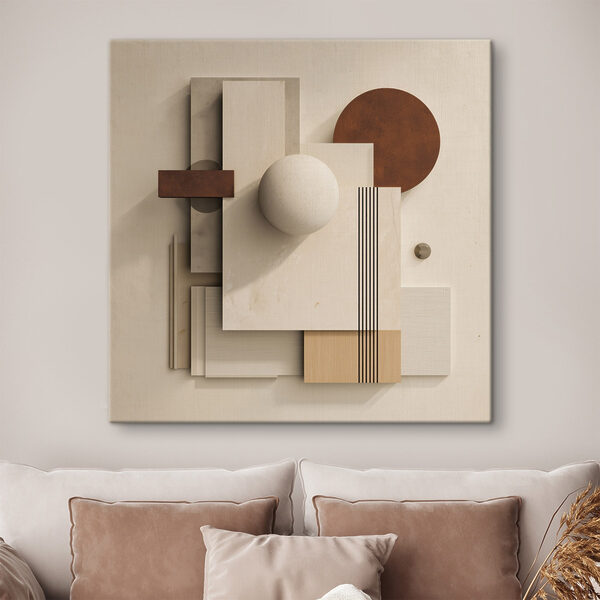 Canvas Schilderijen Verzameling van geometrische figuren