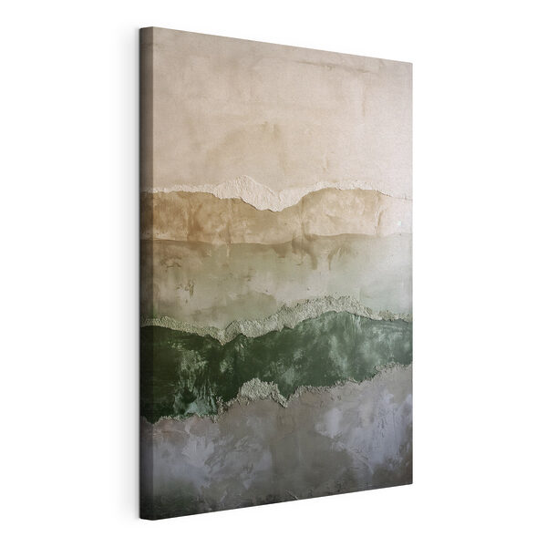 Wall with a few layers of cement