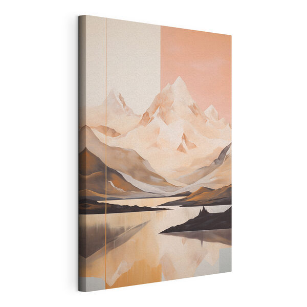 Canvas Schilderijen Schilderij van een bergketen en een meer (Artikelnummer: s45949) Canvas Schilderijen Canvas Schilderijen Schilderij van een bergketen en een meer (Artikelnummer: s45949)