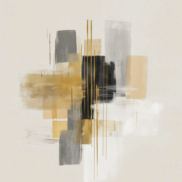 Dynamic abstract composition in soft colors