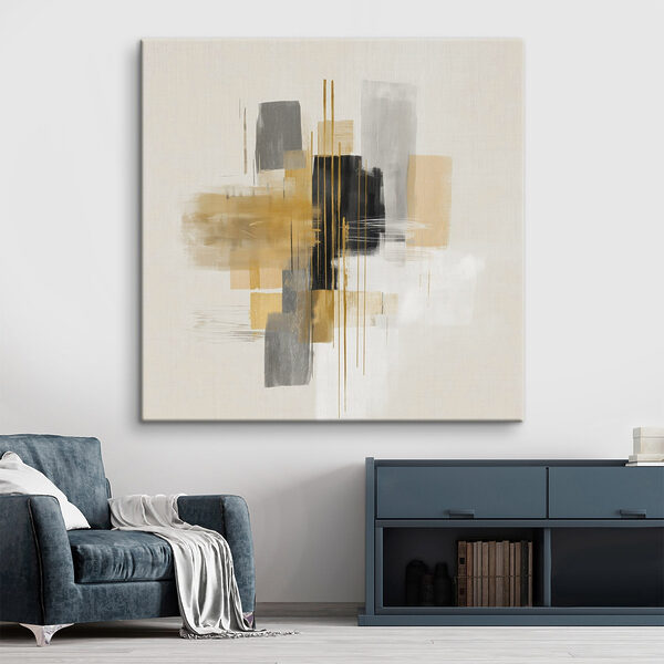 Dynamic abstract composition in soft colors
