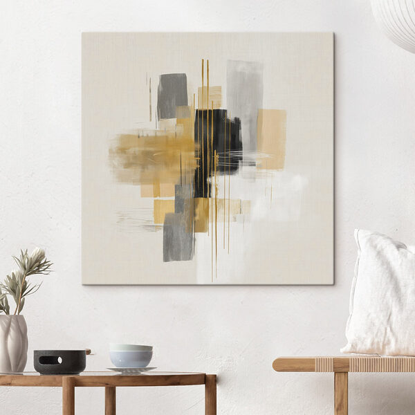 Dynamic abstract composition in soft colors