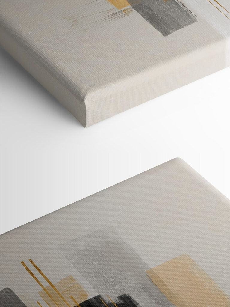 Dynamic abstract composition in soft colors