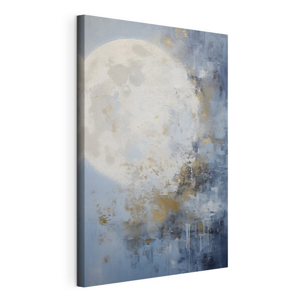 Schilderij van een maan Canvas Schilderijen Schilderij van een maan