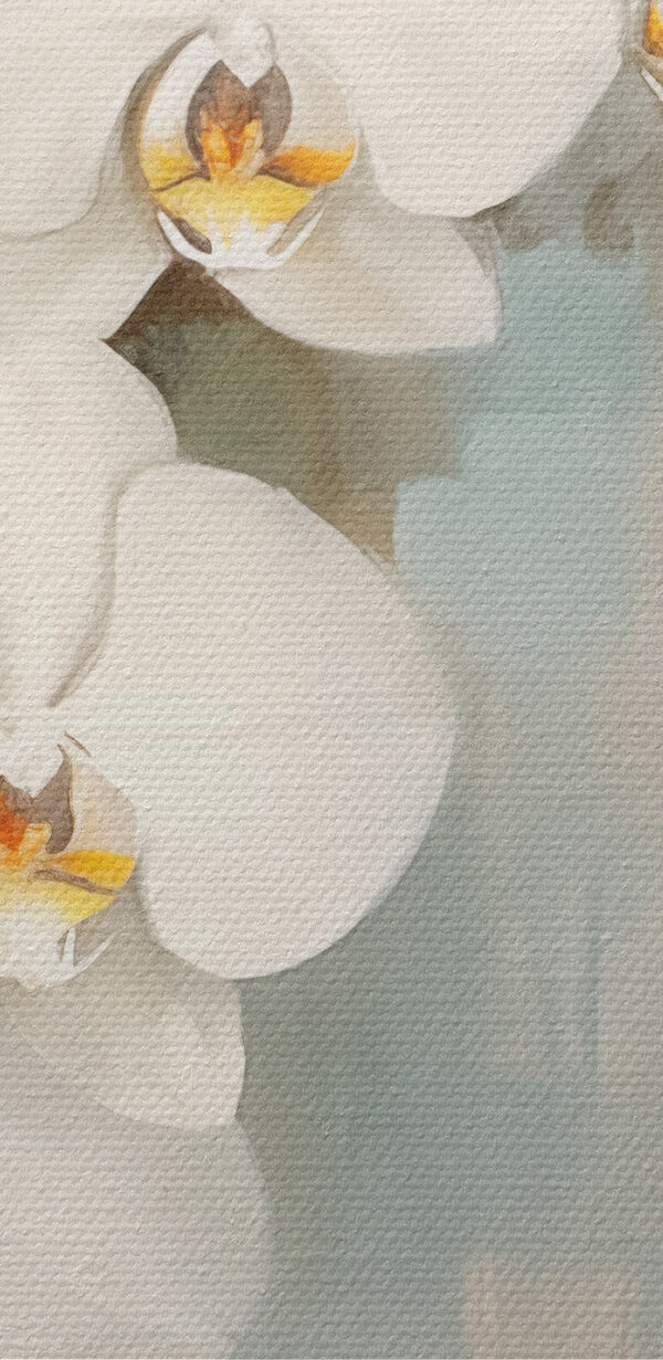 Painting of white flowers Painting of white flowers