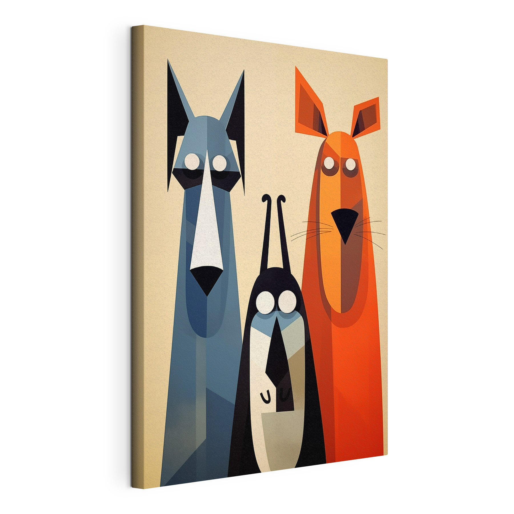 Group of cartoon animals