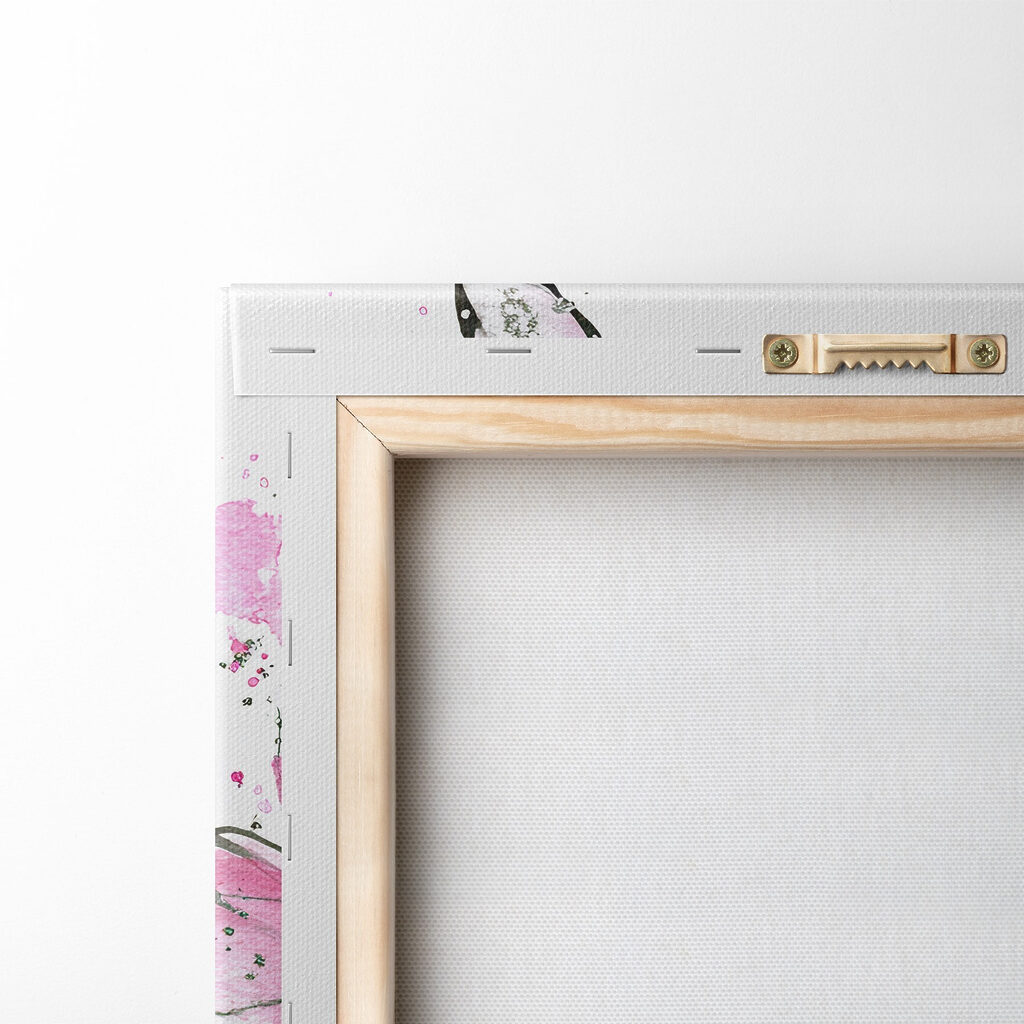 Delicate pink butterfly on a canvas Delicate pink butterfly on a canvas