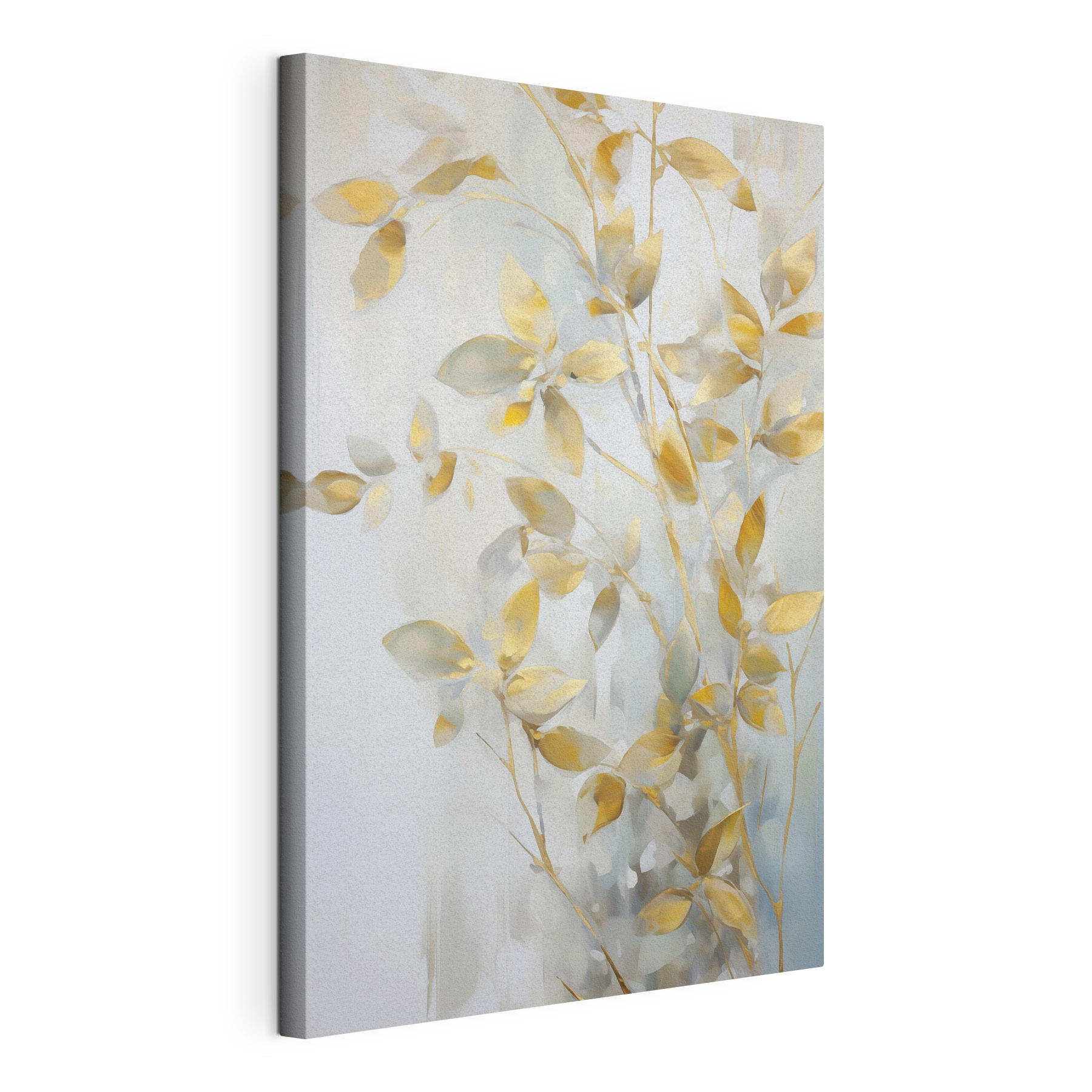Painting of a branch with leaves