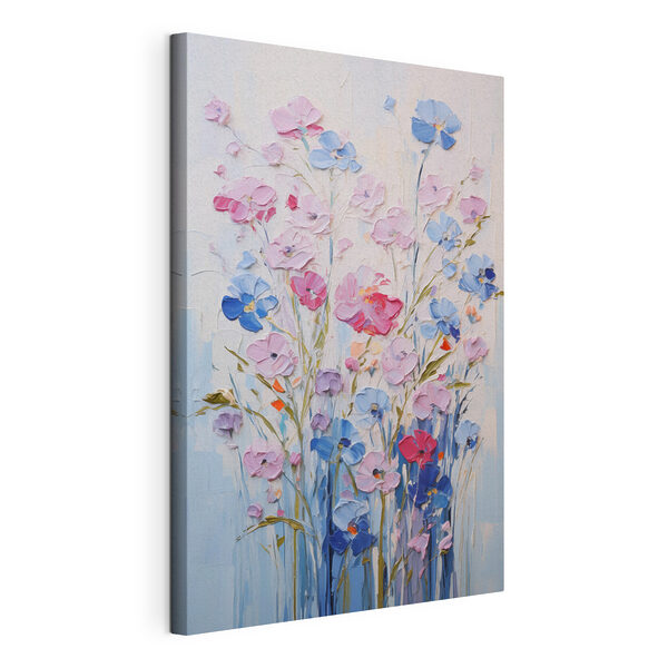 Canvas Schilderijen Schilderij van bloemen op een witte ondergrond (Artikelnummer: s46395) Canvas Schilderijen Canvas Schilderijen Schilderij van bloemen op een witte ondergrond (Artikelnummer: s46395)