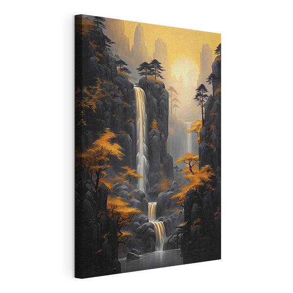 Canvas Schilderijen Waterval in een rotsachtig gebied (Artikelnummer: s46177) Canvas Schilderijen Canvas Schilderijen Waterval in een rotsachtig gebied (Artikelnummer: s46177)
