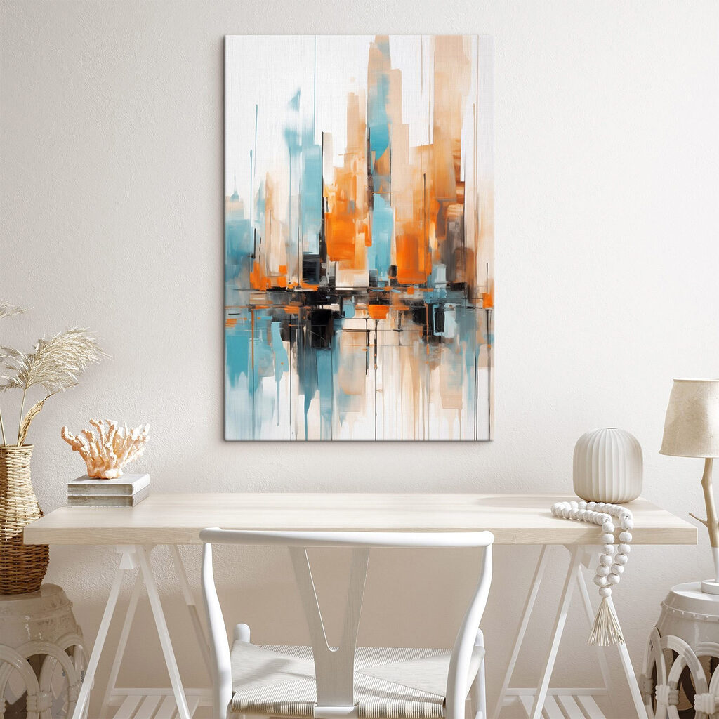Painting of a city