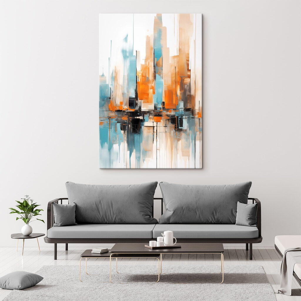 Painting of a city