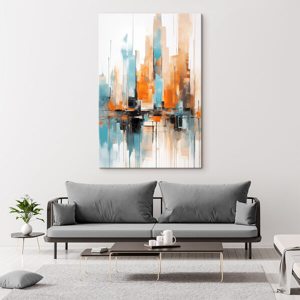 Painting of a city