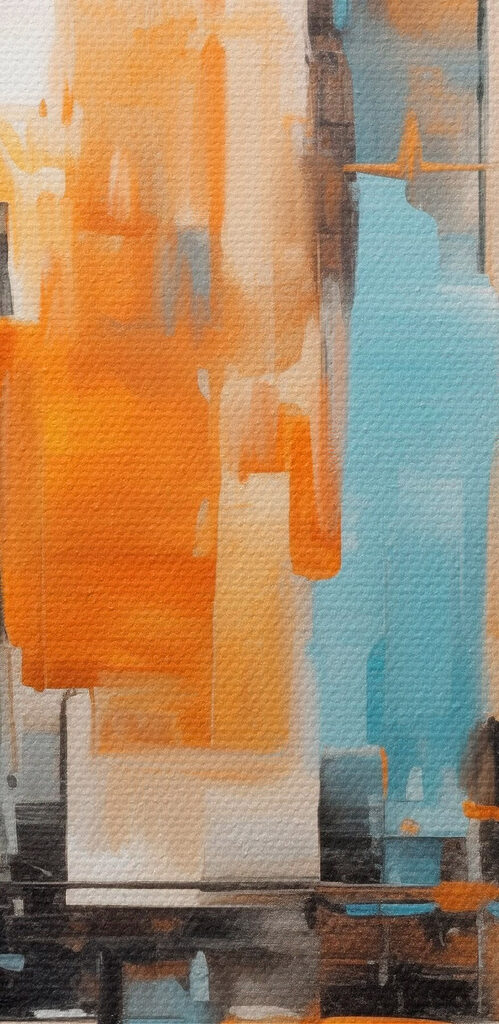 Painting of a city