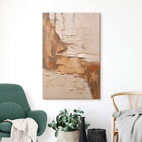 Canvas Schilderijen Canvas Schilderijen Abstracte lagen in neutrale tinten (Artikelnummer: s46273)