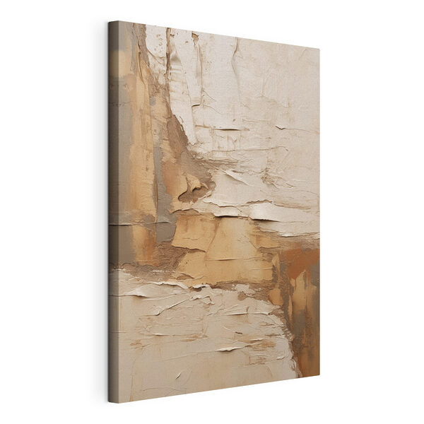 Canvas Schilderijen Abstracte lagen in neutrale tinten