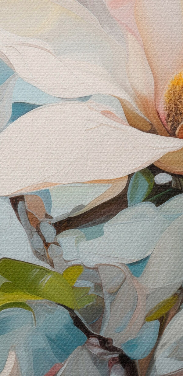 Painting of a white flower Painting of a white flower