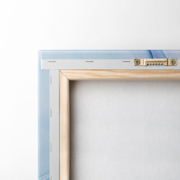 Fluid waves of calming blue tones