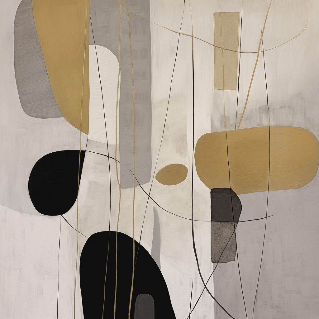 Painting of different shapes and colors Painting of different shapes and colors