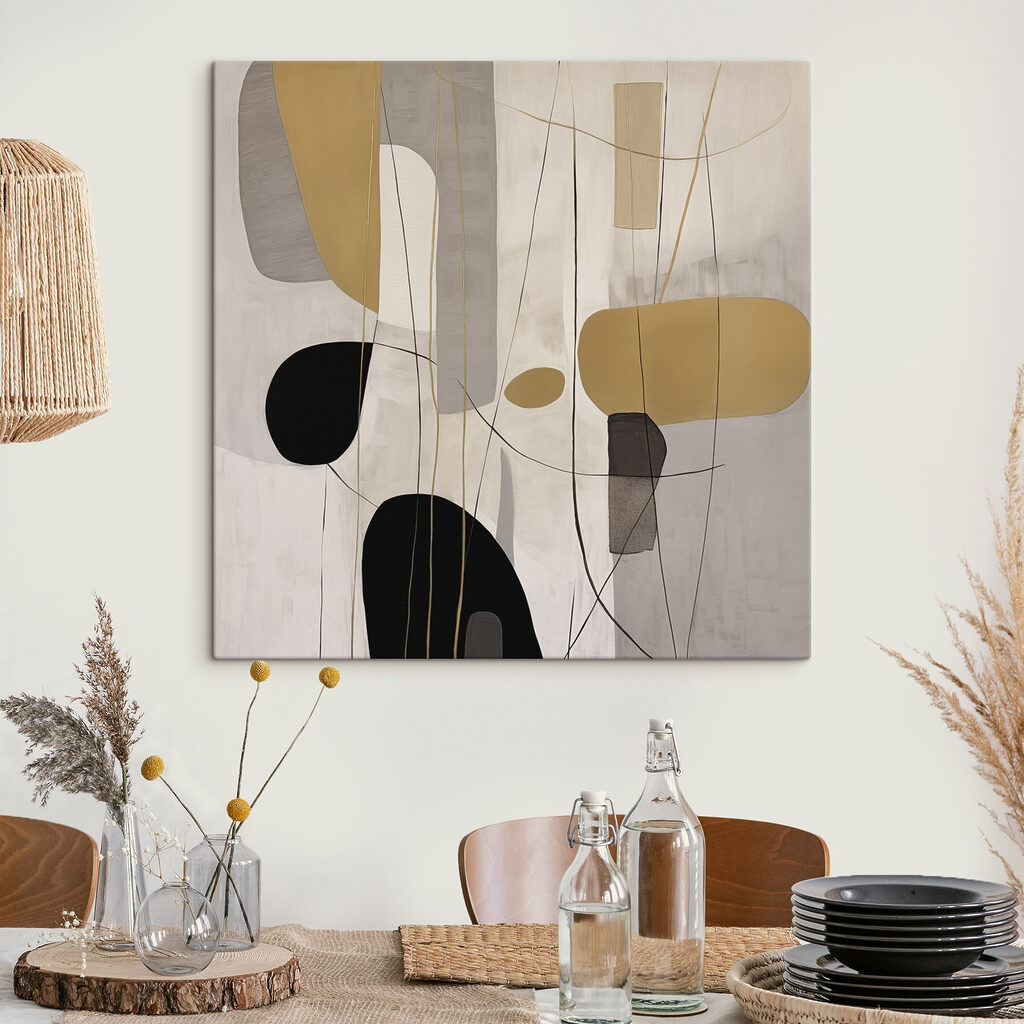 Painting of different shapes and colors Painting of different shapes and colors