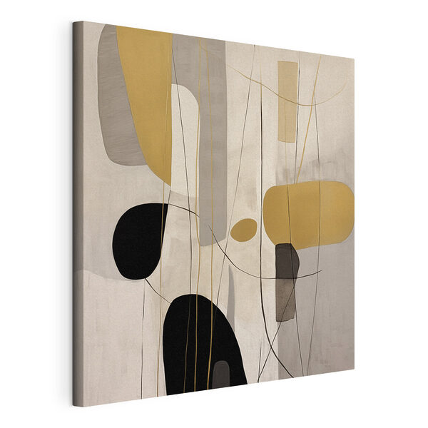 Canvas Schilderijen Canvas Schilderijen Schilderij met verschillende vormen en kleuren (Artikelnummer: s46435)