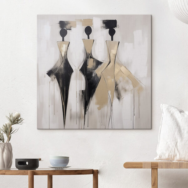 Canvas Schilderijen Schilderij van een groep vrouwen