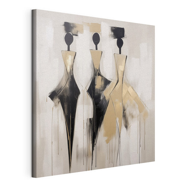Schilderij van een groep vrouwen Canvas Schilderijen Schilderij van een groep vrouwen
