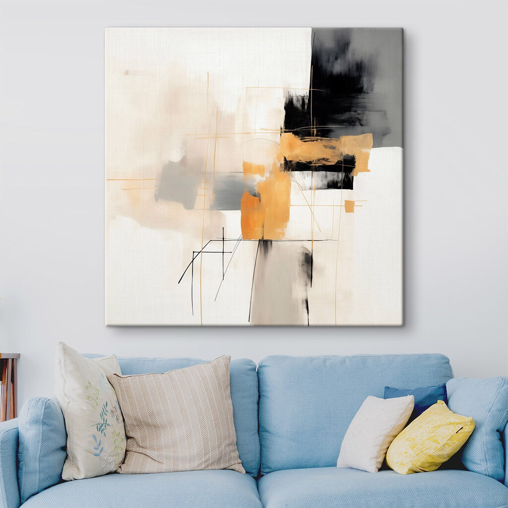 Abstract shapes in muted tones