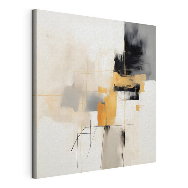 Canvas Schilderijen Canvas Schilderijen Abstracte vormen in ingetogen tinten (Artikelnummer: s46323)