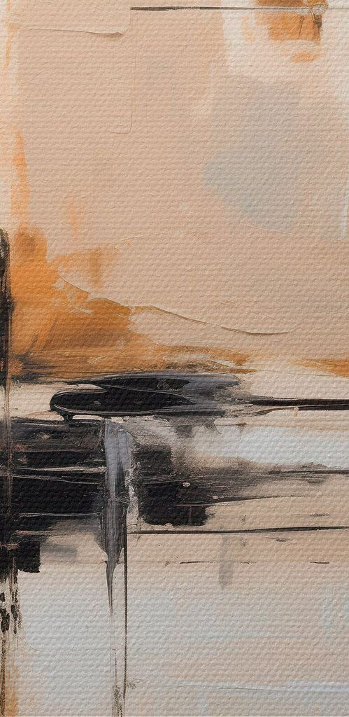 Painting of a black and white painting Painting of a black and white painting