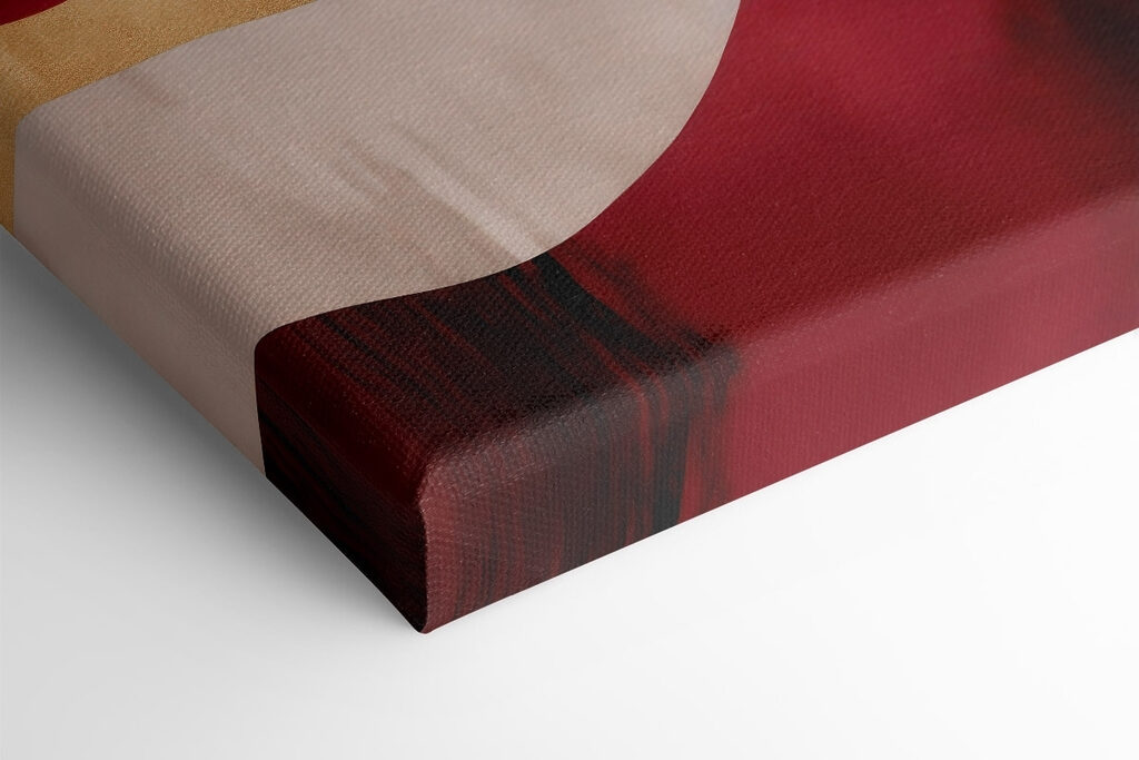 Red and white wavy pattern