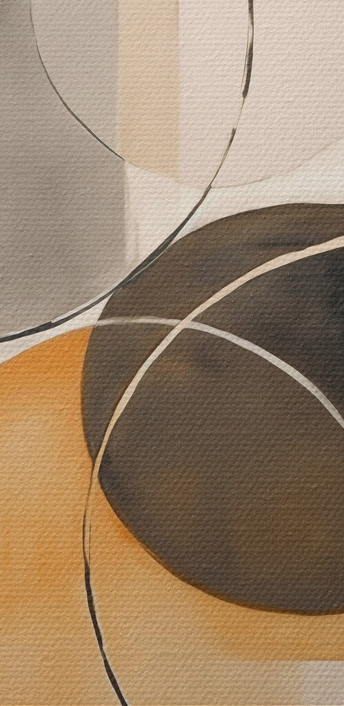 Art piece of art with circles and squares Art piece of art with circles and squares