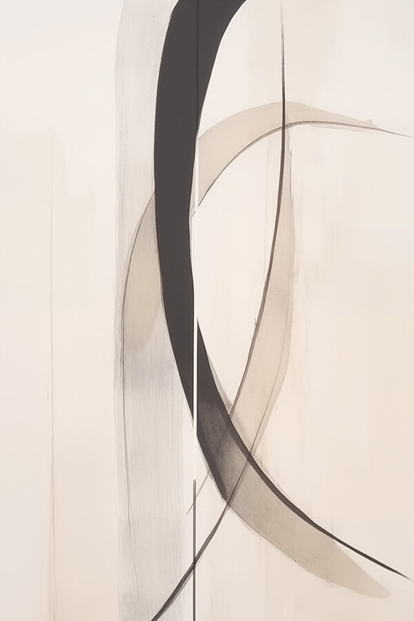 Black and white art piece