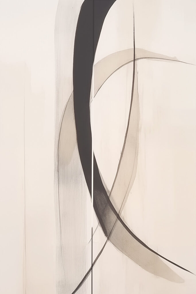 Black and white art piece