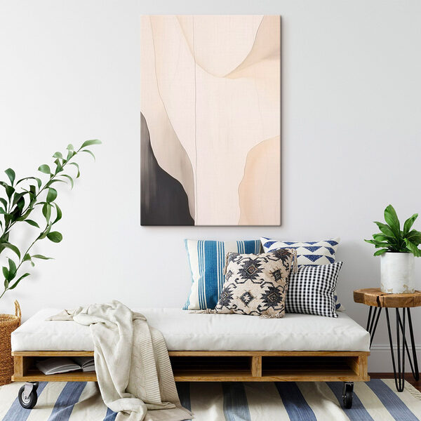 White and black wall