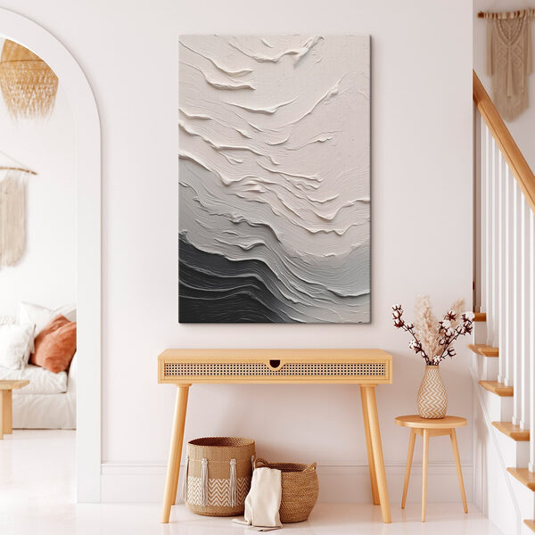 White and black wall