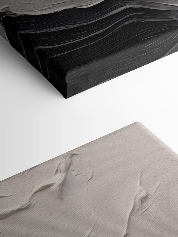 White and black wall
