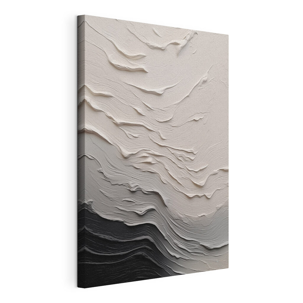 White and black wall