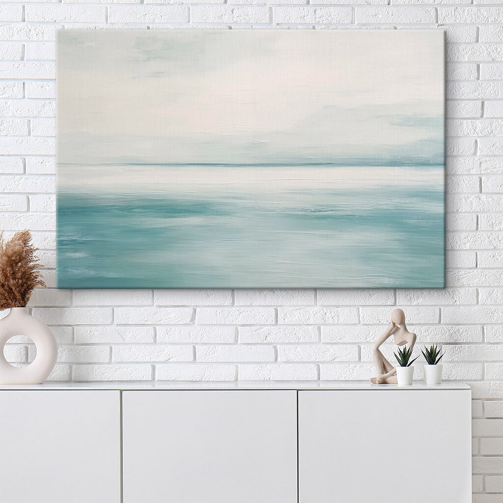 Calm ocean with a cloudy sky Calm ocean with a cloudy sky