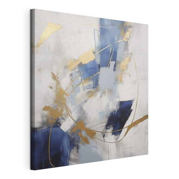 Canvas Schilderijen Schilderij van een blauw-witte muur (Artikelnummer: s46564) Canvas Schilderijen Canvas Schilderijen Schilderij van een blauw-witte muur (Artikelnummer: s46564)
