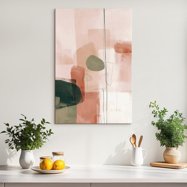 Canvas Schilderijen Schilderij met verschillende vormen en kleuren