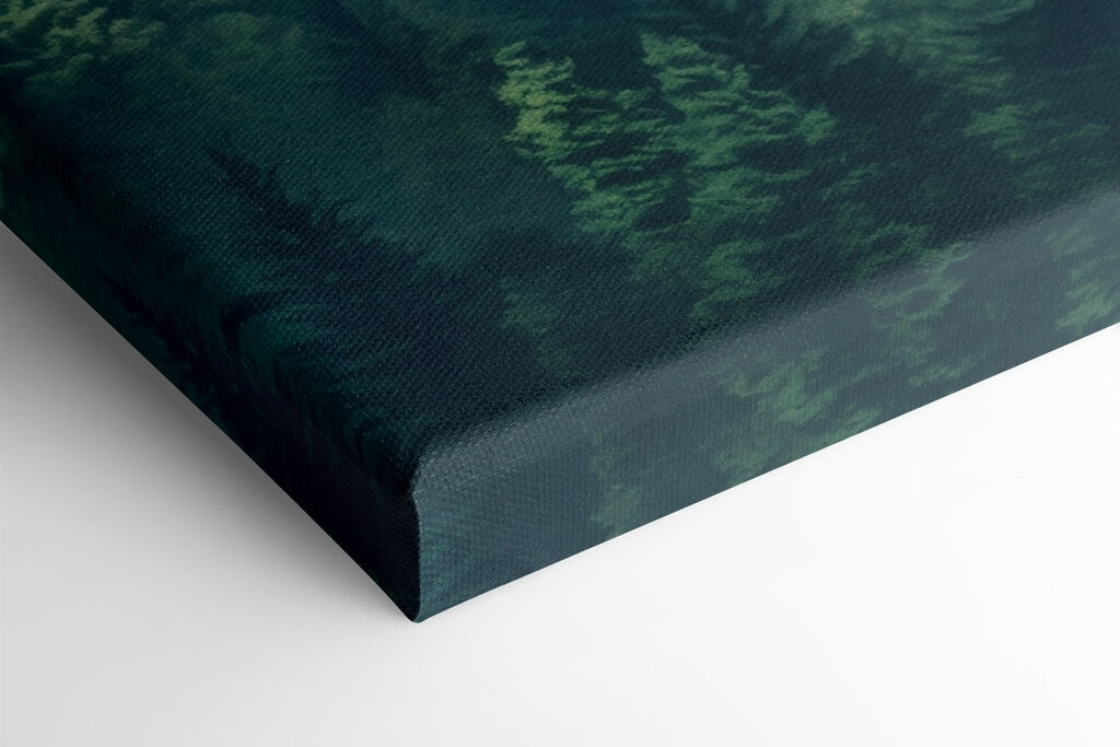 Landscape of mountains and trees