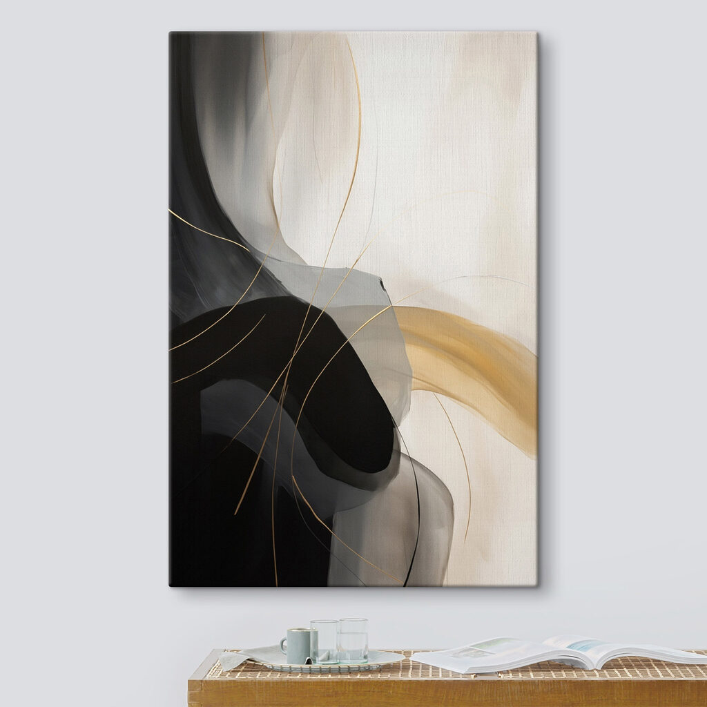 Abstract lines in soft colors