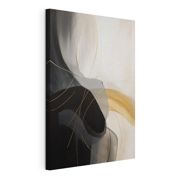Canvas Schilderijen Canvas Schilderijen Abstracte lijnen in zachte kleuren (Artikelnummer: s46542)