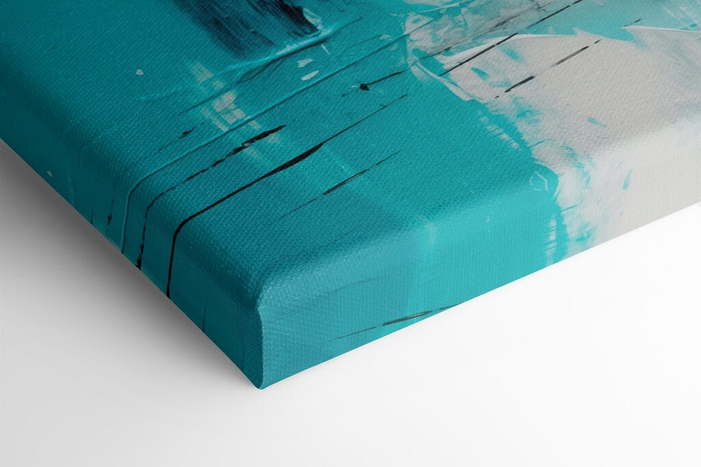 Blue and white painting