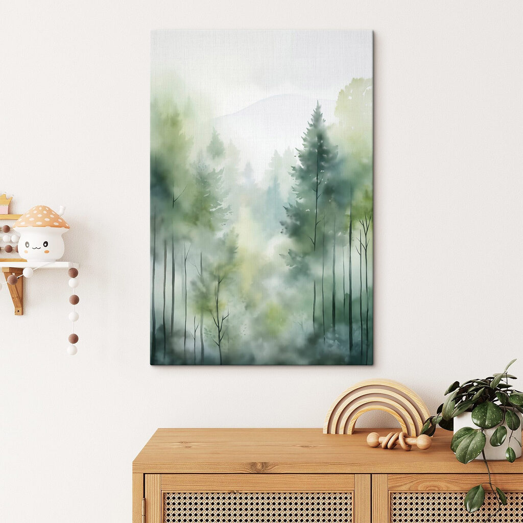 Painting of a forest