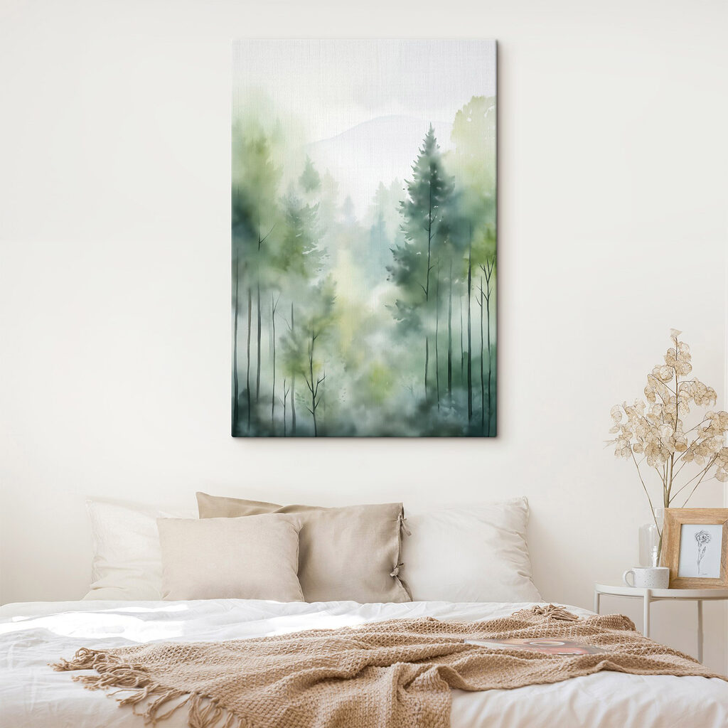 Painting of a forest